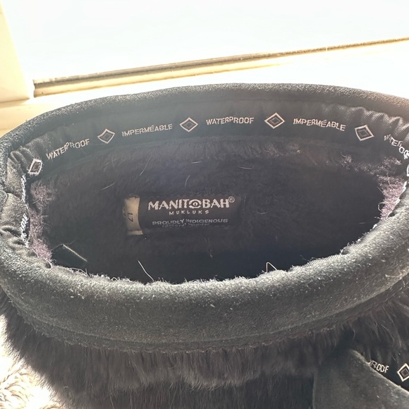 Mukluks Waterproof Suede Short Snowy Owl Mukluk Rabbit Fur sheep and cow Leather - Picture 3 of 8